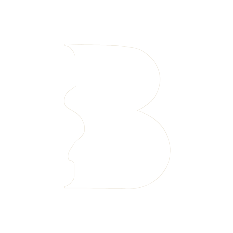 The skeleton for B: stem and two bowls, drawn without any of the figure.